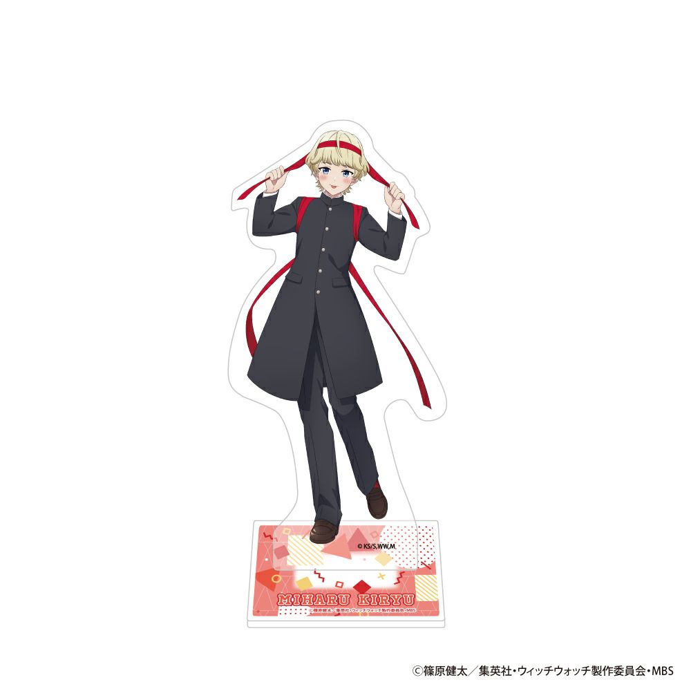 ウィッチウォッチ　霧生見晴　缶バッジ　アクスタ　グッズセット グッズ-バッチ】TVアニメ『ウィッチウォッチ』 メモリーズ缶バッジ